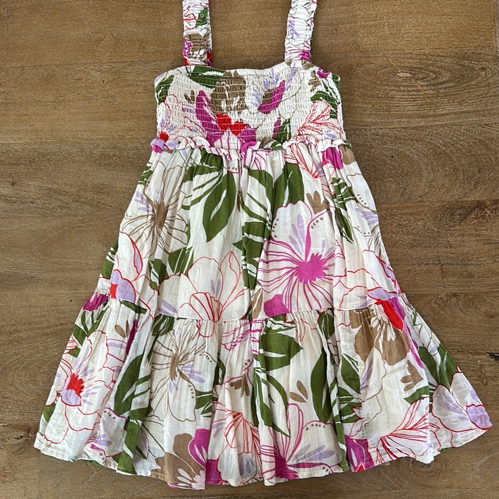 Hawaiian Gap Kids floral Dress in Pink and Green